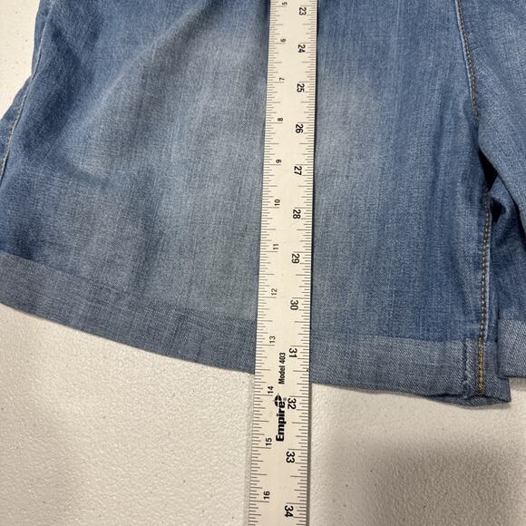 Cat & Jack Girl's XXL 18 Chambray Denim Sleeveless Romper Overall Blue Shortall - Picture 11 of 12